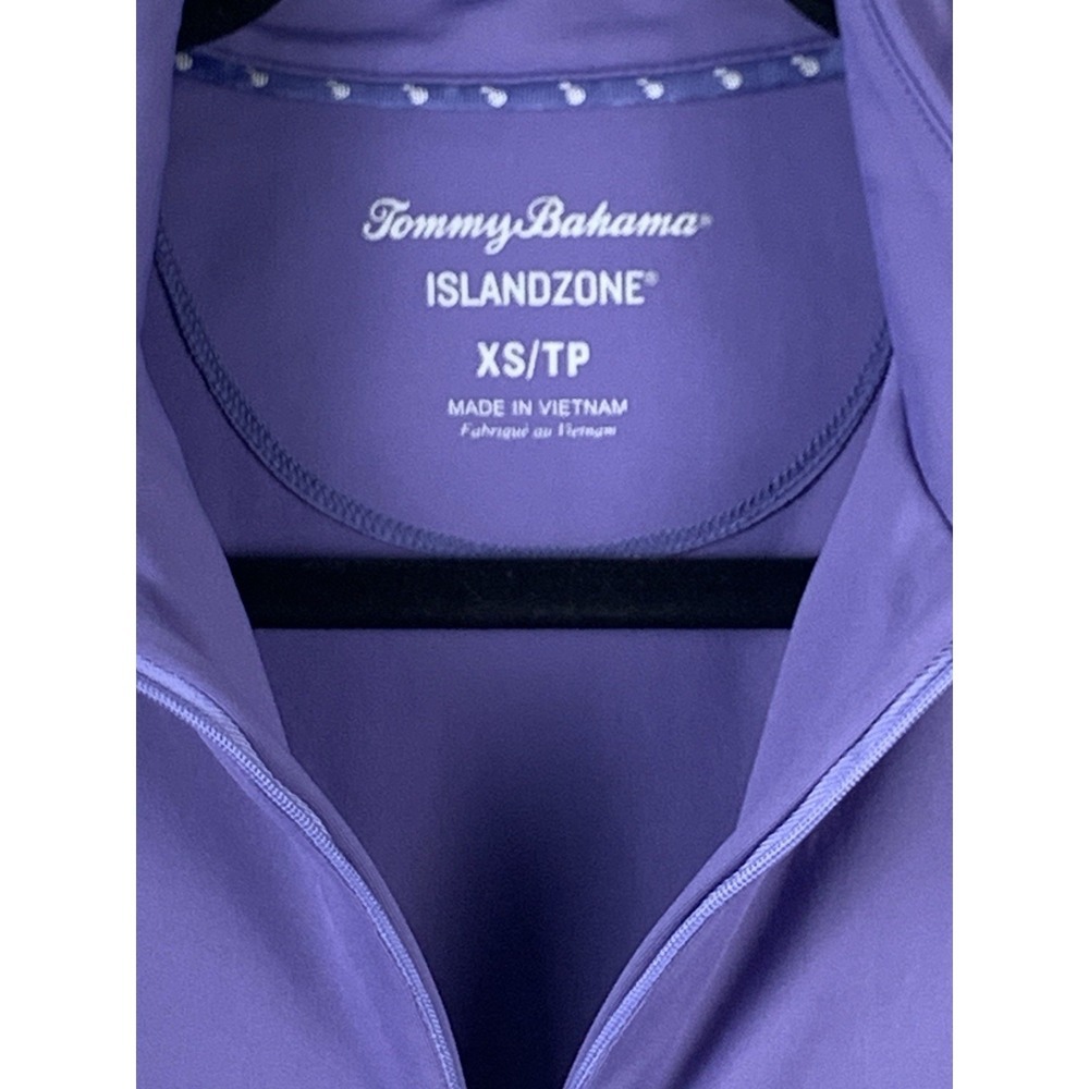 Tommy Bahama IslandZone Golf Tank Top Womens XS Purple 1/4 Zip Sleeveless - Picture 8 of 14